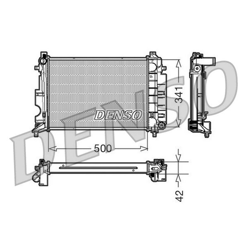 Denso Engine Radiator fits Saab 9-3 1998-2015 2.0 2.2 2.3