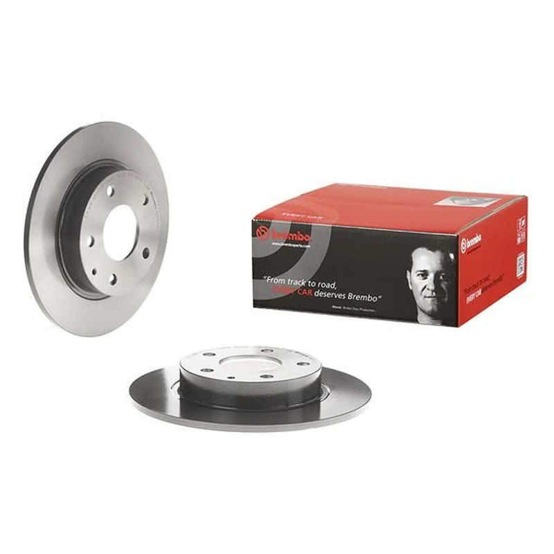 Brembo Rear Brake Solid Discs & Pads fits Mazda CX-3 2018 on 2.0