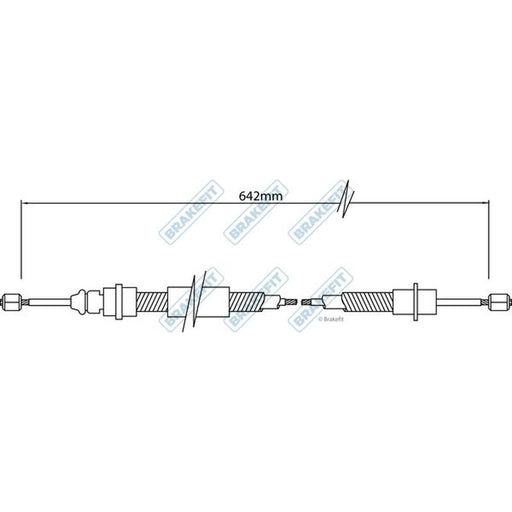 Apec Handbrake Cable Right Rear fits Peugeot 406 1995-2004