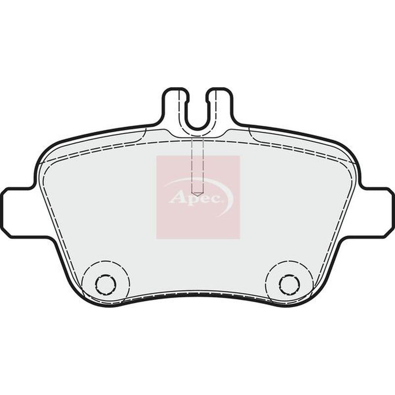 Apec Rear Brake Pad Set fits Infiniti Q30 2015 on 1.5 1.6 2.0 2.2