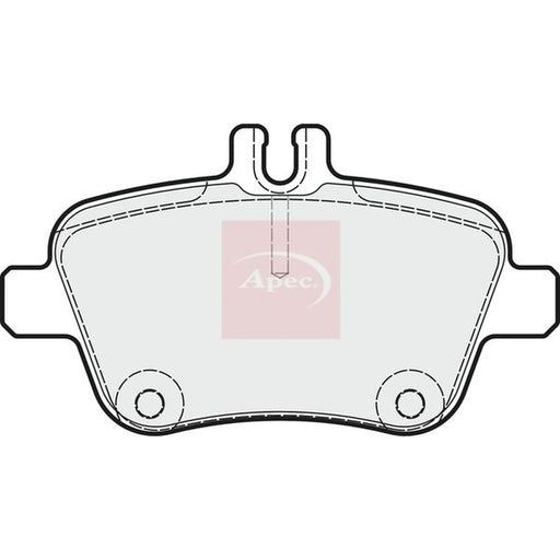 Apec Rear Brake Pad Set PAD1851