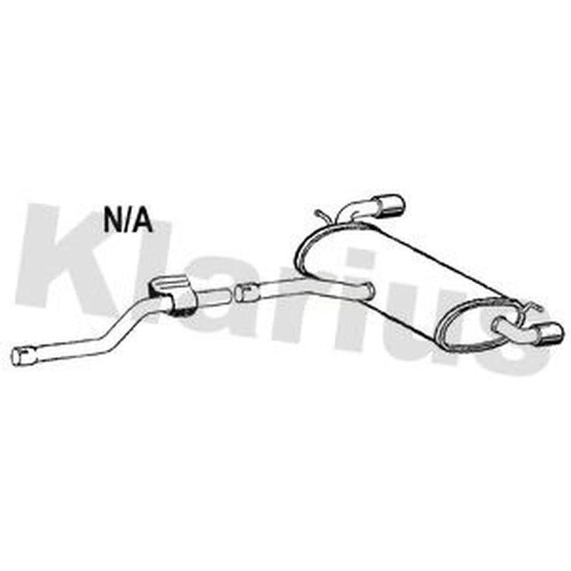 Klarius Box With Tail Pipe Rear fits Mercedes-Benz A-Class 2014-2018 176.008