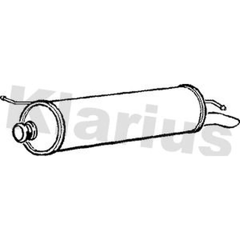 Klarius Box With Tail Pipe Rear fits Citroën C5 I 2001-2004 1.8 2.0