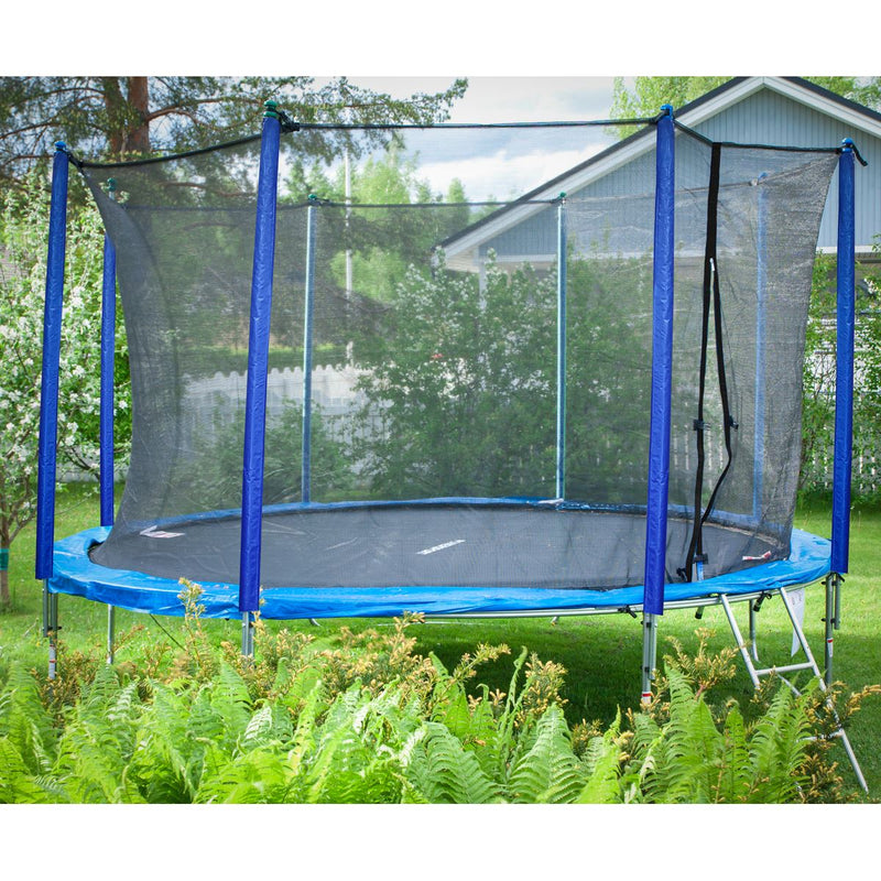 Dellonda 12ft Heavy-Duty Outdoor Trampoline with Safety Enclosure Net Dellonda  - Dynamic Drive