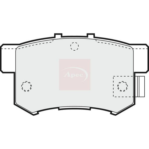 Apec Rear Brake Pad Set fits Honda Accord 1998-2003 2.0