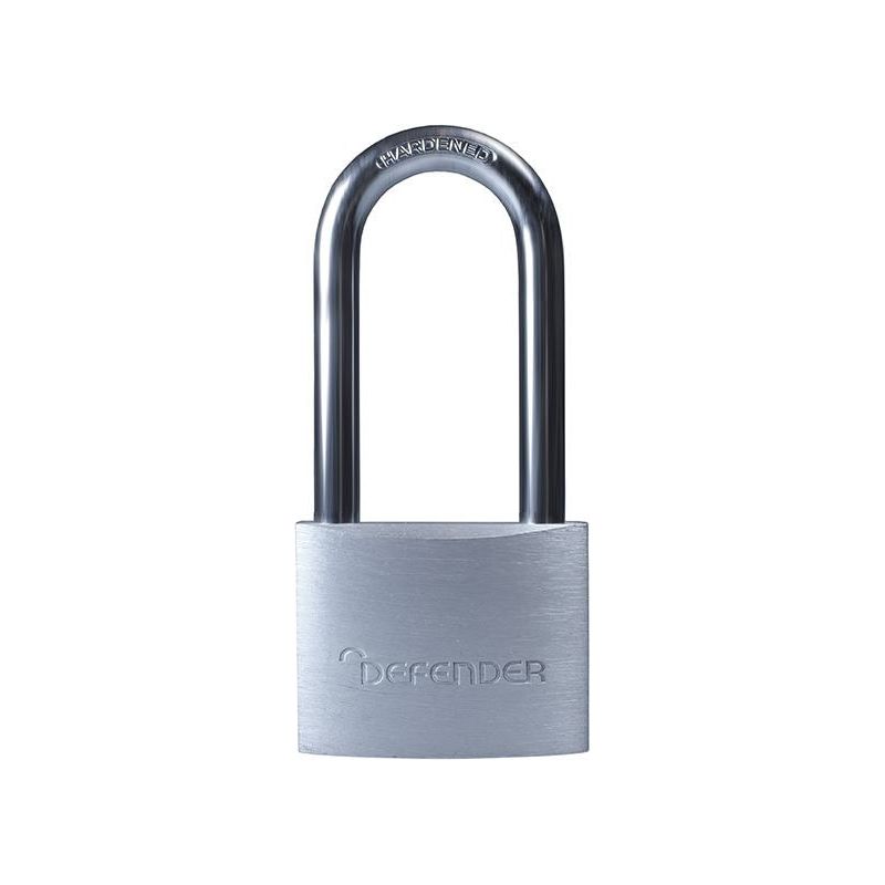 Defender Aluminium Padlock Keyed Alike Long Shackle 40mm DEFENDER - Dynamic Drive
