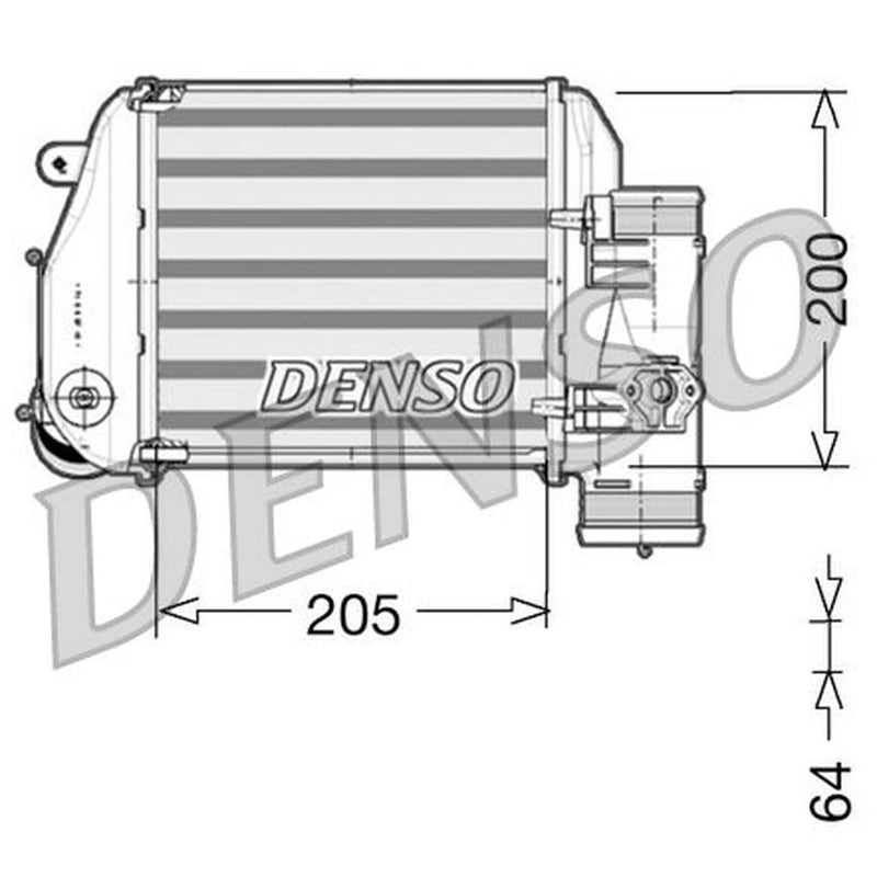 Denso Intercooler (Charge Air Cooler) Left fits Audi A6 C6 2005-2011 3.0