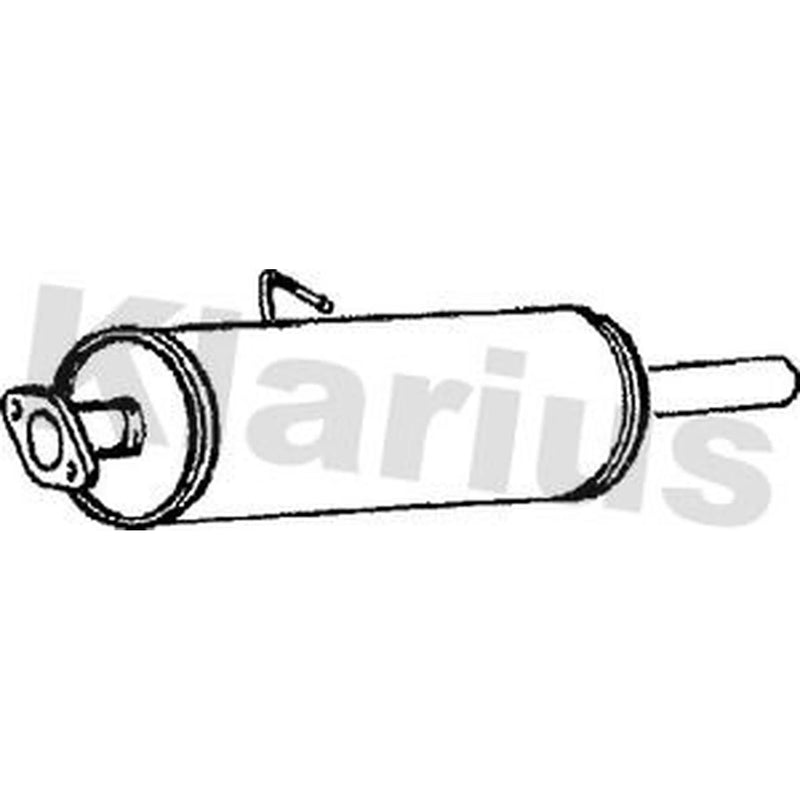 Klarius Box With Centre Pipe Centre fits Ford Transit 1994-2000 2.5