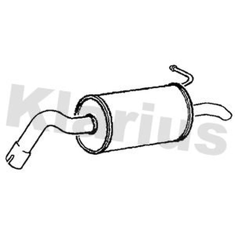 Klarius Box With Tail Pipe Rear fits Ford Transit Connect 2002-2013 1.8