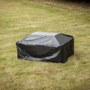 Dellonda 35" Rectangular Outdoor Fire Pit Antique Bronze Effect Dellonda - Dynamic Drive