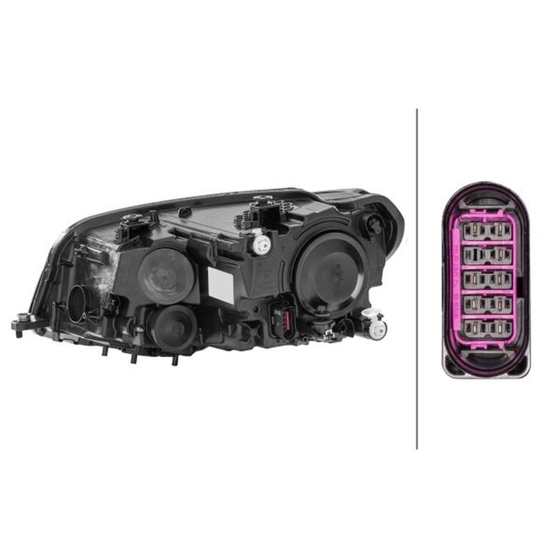 Hella Headlight Headlamp H21W Right fits VW Caddy Alltrack IV 2015-2020