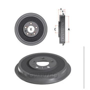 Juratek Brake Drum Assembly Rear JDR098
