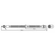 Borg & Beck Brake Hydraulic Hose Line Front Left BBH6862