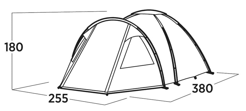 Easy Camp Kinn 4 Pole Tent Green 4 Person Easy Camp - Dynamic Drive