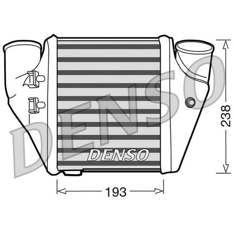Denso Intercooler (Charge Air Cooler) Left fits Audi A4 B5 2000-2001