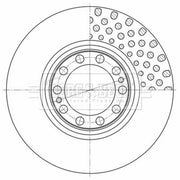 Borg & Beck 2 x Vented Rear Brake Discs BBD32618-x2