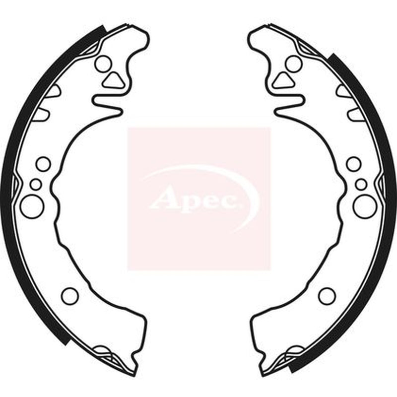 Apec Brake Shoe Set Axle Kit fits Daihatsu Copen 2003-2012 0.7 1.3