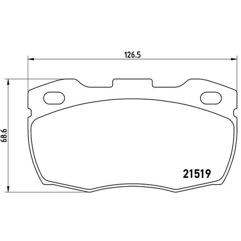 Brembo Front Brake Pad Set fits Land Rover Defender 1990-2016 2.4 2.5 3.5 3.9