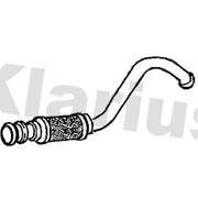 Klarius Exhaust Pipe OD fits Citroën C4 2004-2011 1.4