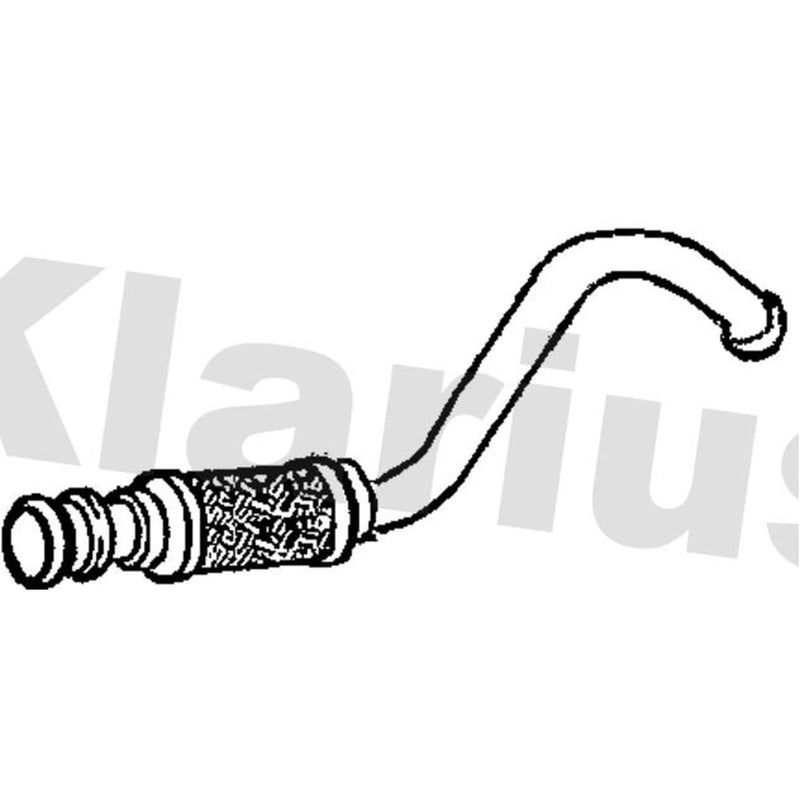 Klarius Exhaust Pipe OD fits Citroën C4 2004-2011 1.4