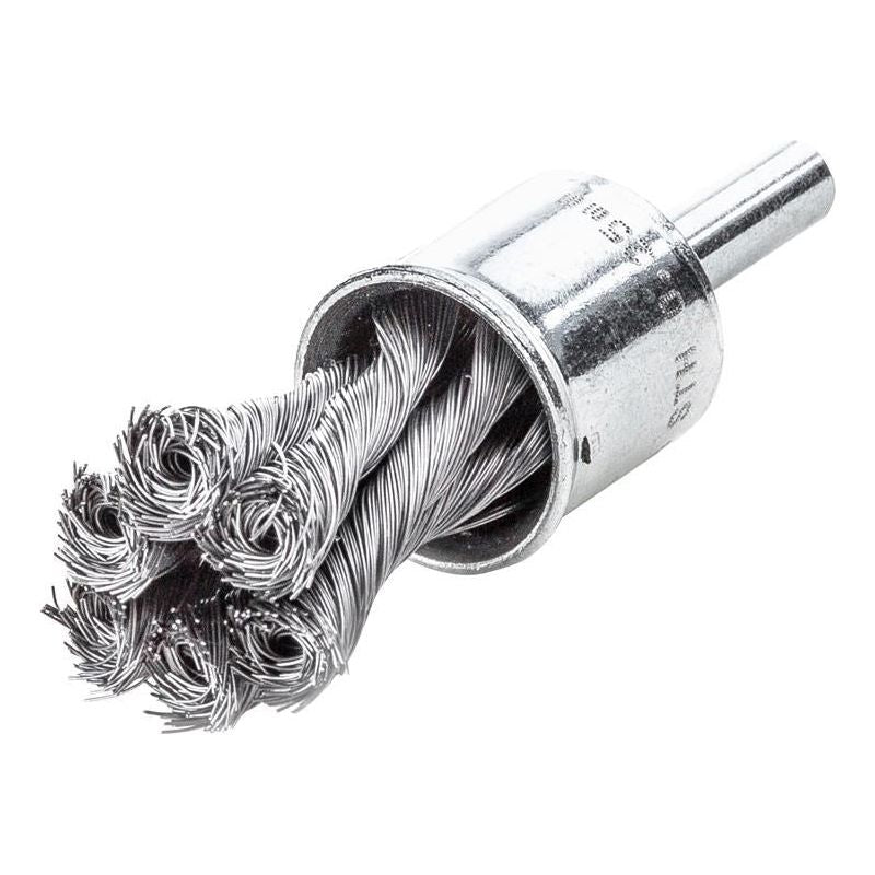 Lessmann Knot End Brush with Shank 22mm, 0.35 Steel Wire Lessmann - Dynamic Drive