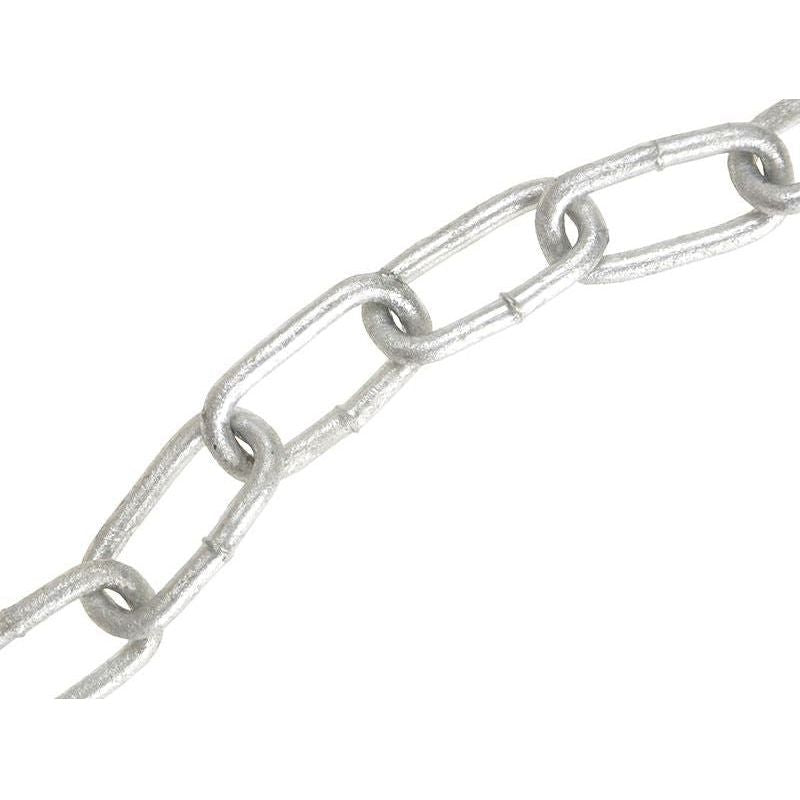 Faithfull Galvanised Chain Link 4mm x 30m Reel - Max. Load 120kg Faithfull - NN4 Online