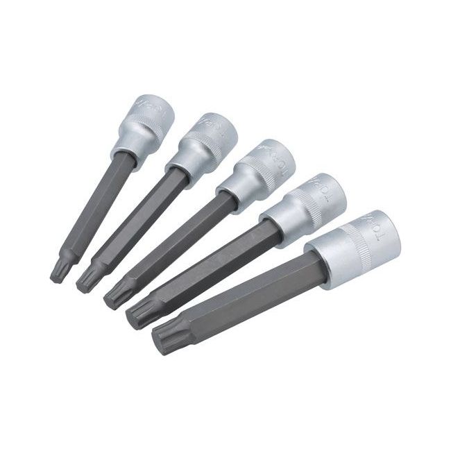 Laser Long Series Torx Plus Socket Bit Set 1/2 "D 5pc 8679 Laser - Dynamic Drive