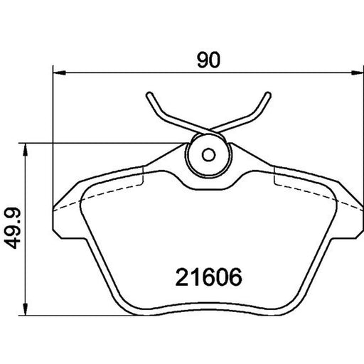 Mintex Rear Brake Pad Set MDB1742