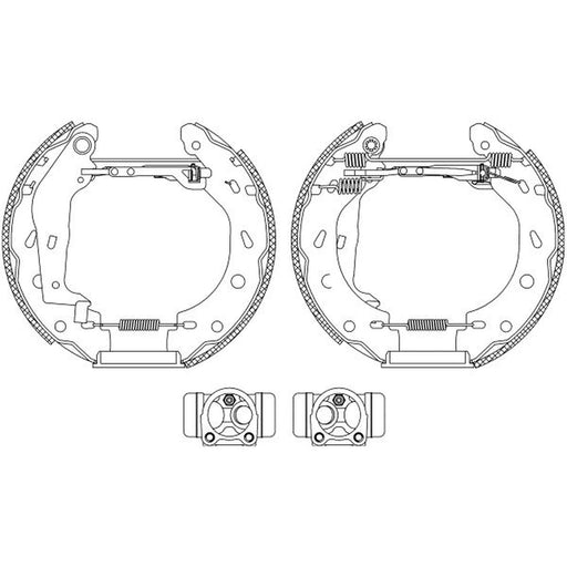 Mintex Brake Shoe Set Axle Kit fits Smart City-Coupe 1998-2004