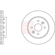 Apec 2 x Vented Brake Discs fits Kia Shuma II 2001-2004 1.6 1.8