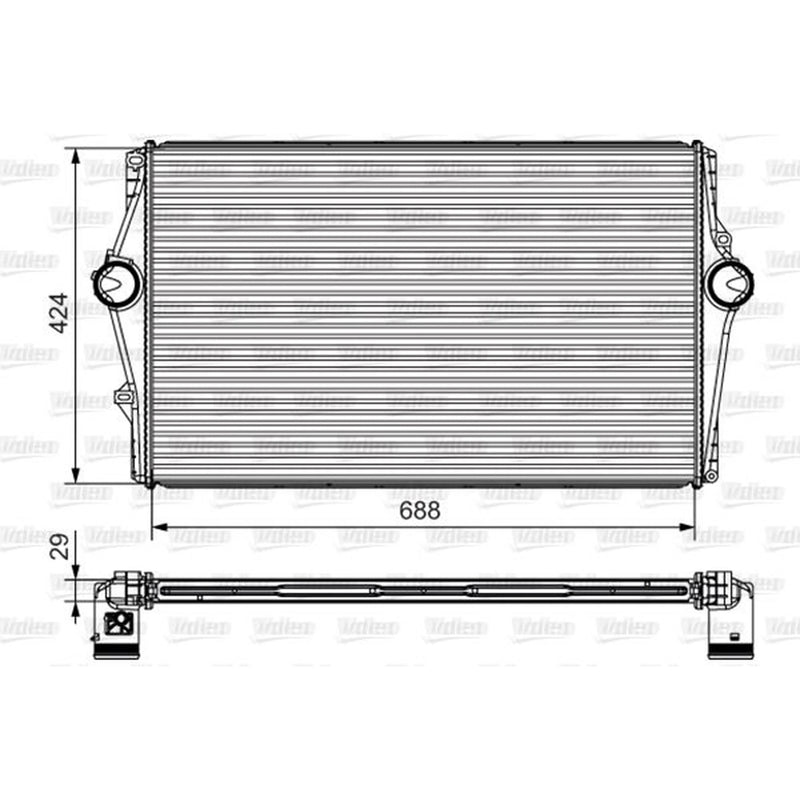 Valeo Intercooler (Charge Air Cooler) 818283