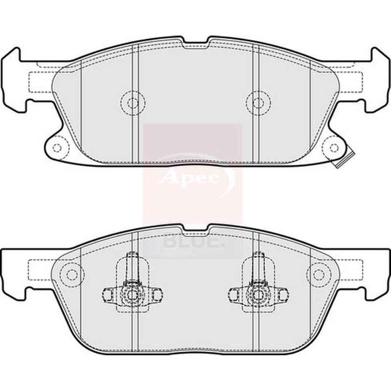 Apec Front Brake Pad Set fits Ford Focus IV 2019-2025 2.0 2.3
