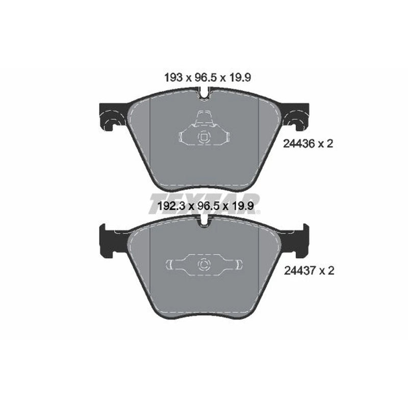 Textar Front Brake Pad Set 2443601