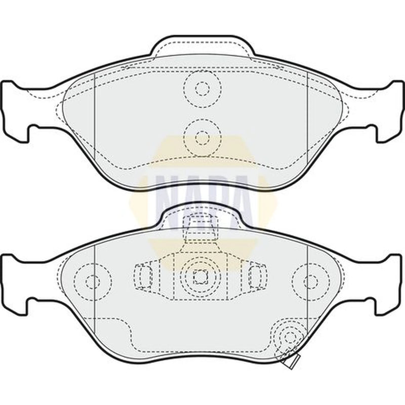 NAPA Front Brake Pad Set fits Daihatsu Charade VIII 2011 on 1.33