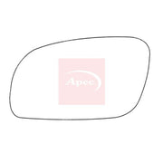 Apec Exterior Wing Mirror Glass Left fits VW Touran 2003-2010 1.4 1.6 1.9 2.0