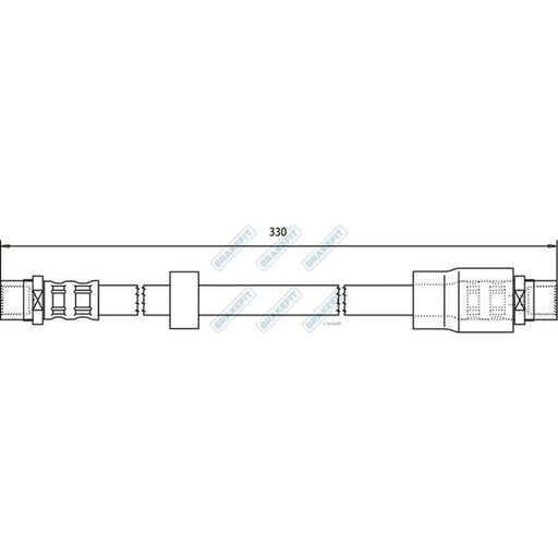 Apec Brake Hydraulic Hose Line Front BHO4142