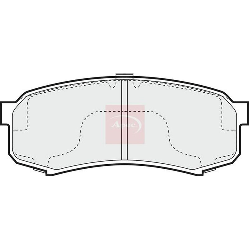 Apec Rear Brake Pad Set fits Mitsubishi Pajero/Shogun IV 2006-2007 3.2 3.8