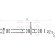 Apec Brake Hydraulic Hose Line Front Right fits Toyota Corolla 1991-2001