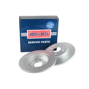 Borg & Beck Front & Rear Brake Discs & Pads fits Chevrolet Malibu 2012 on 2.4