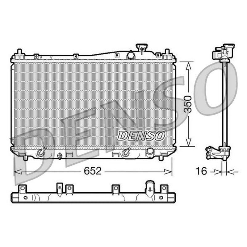 Denso Engine Radiator fits Honda Civic VII 2000-2005 1.4 1.6