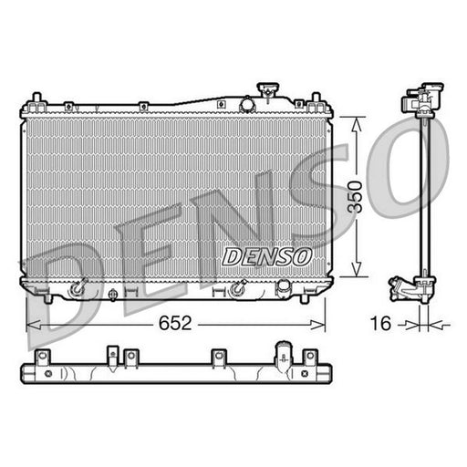 Denso Engine Radiator fits Honda Civic VII 2000-2005 1.4 1.6
