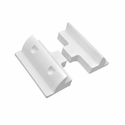 Photonic Universe Set of 2 lightweight white plastic side mounting brackets Dyna-mo Solar - Dynamic Drive