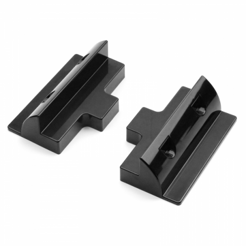 Photonic Universe Set of 2 lightweight black plastic side mounting brackets Dyna-mo Solar - Dynamic Drive