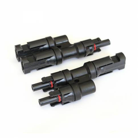 Photonic Universe Pair of MC4 T-branch cable connectors / plugs Dyna-mo Solar - Dynamic Drive