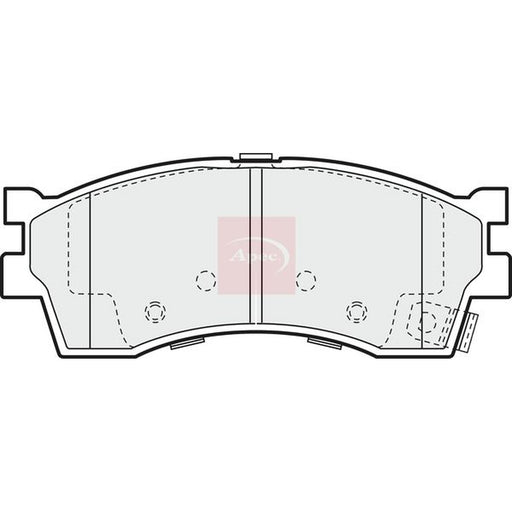 Apec Front Brake Vented Discs & Pads fits Kia Shuma II 2001-2004 1.6 1.8