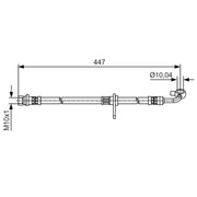 Bosch Brake Hydraulic Hose Line Front Left fits Honda Cr-V III 2006-2012