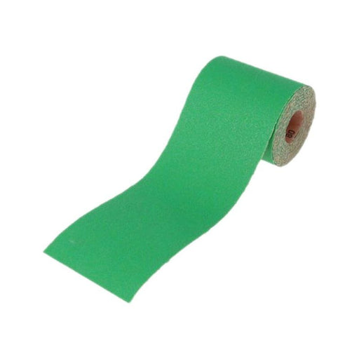 Faithfull Aluminium Oxide Sanding Paper Roll Green 100mm x 50m 120G Faithfull - Dynamic Drive