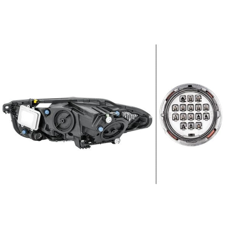 Hella Headlight Headlamp PWY24W Right 1LL 011 811-341