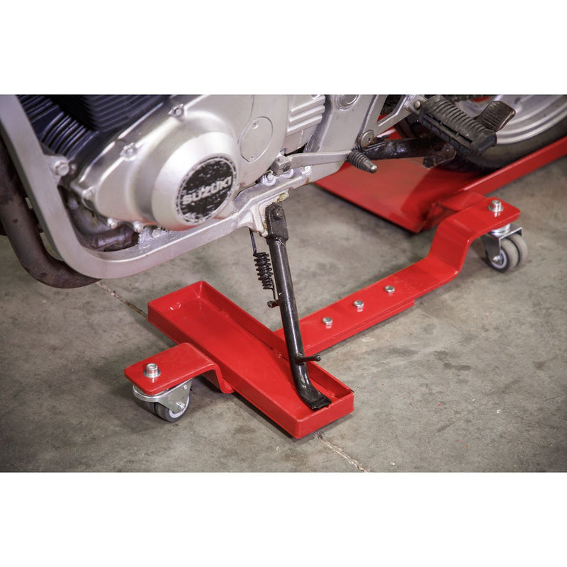 Sealey Motorcycle Dolly Rear Wheel Side Stand Type MS0630 Sealey - Dynamic Drive