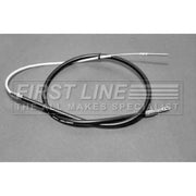 First Line Handbrake Cable Left Rear fits BMW 3 1990-1999 3.0 3.2